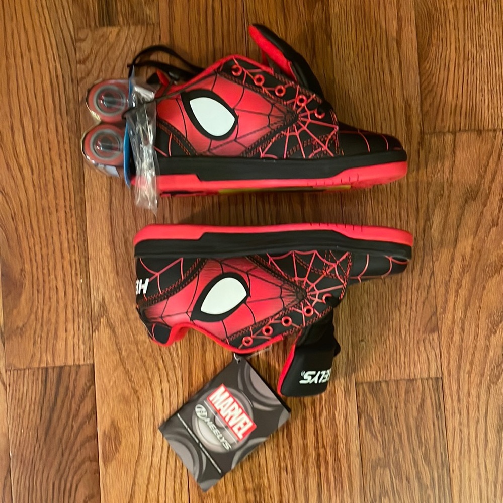 Marvel Black and Red Spider-Man Authentic Heelys